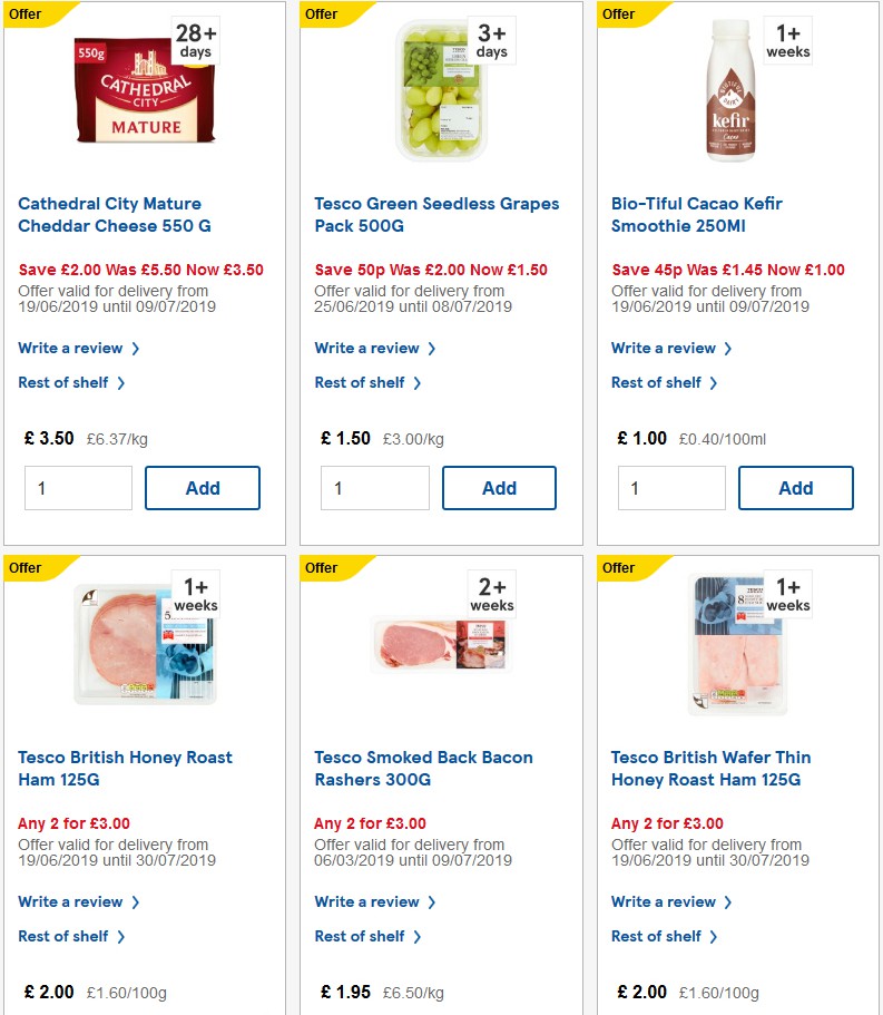 TESCO Offers from 3 July