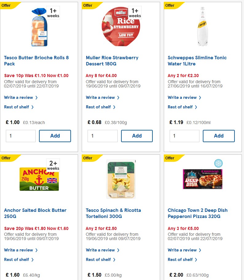 TESCO Offers from 3 July