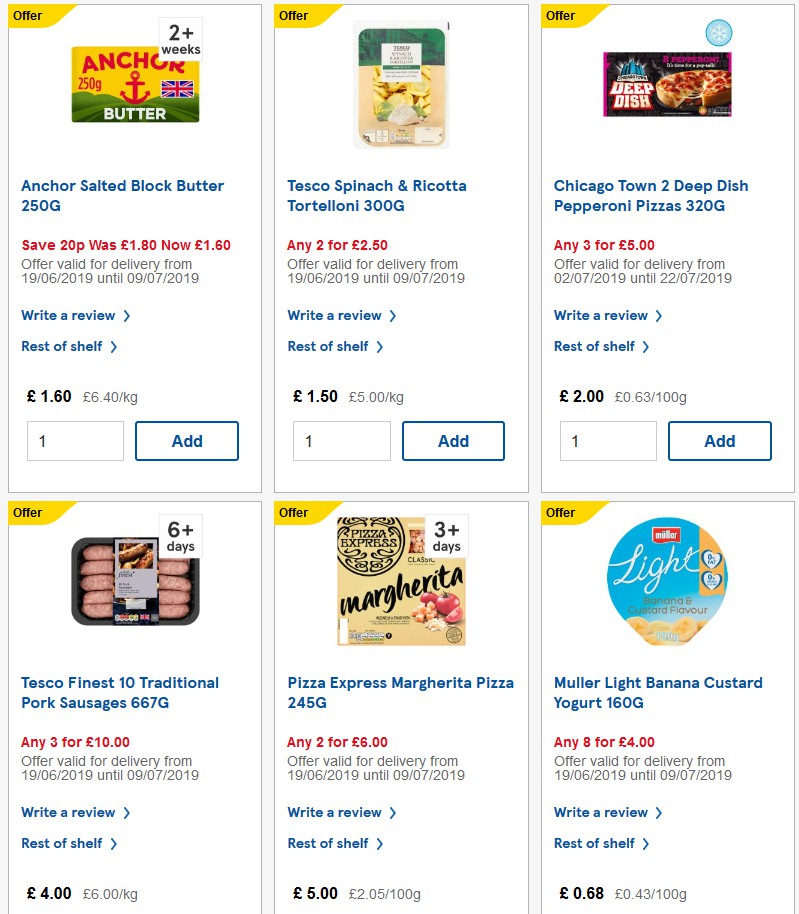 TESCO Offers from 3 July
