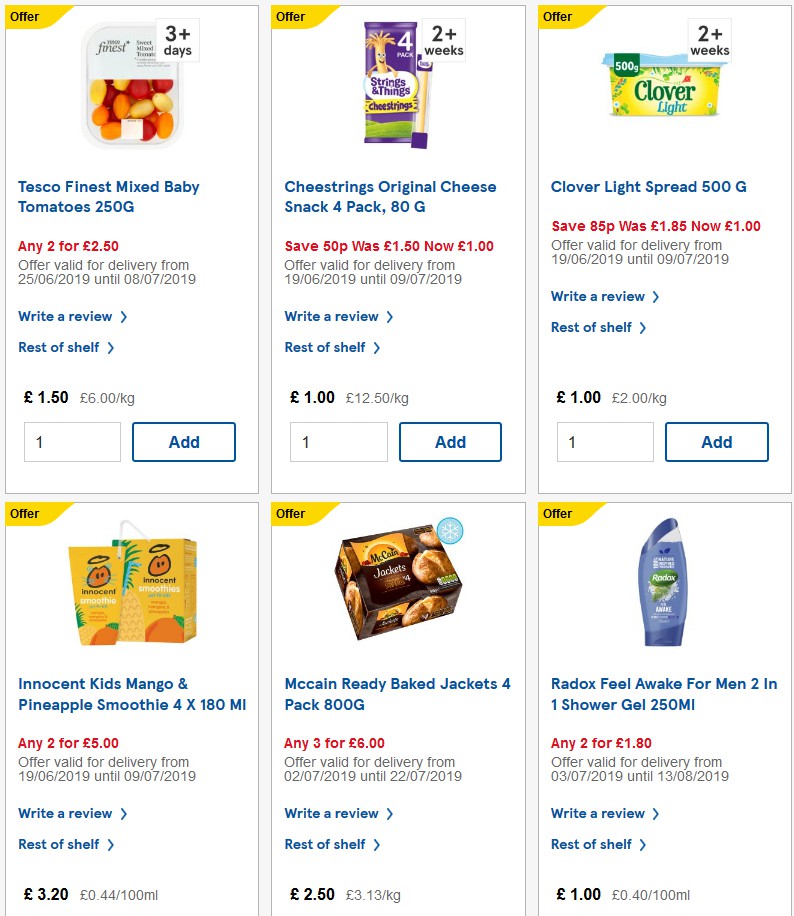 TESCO Offers from 3 July