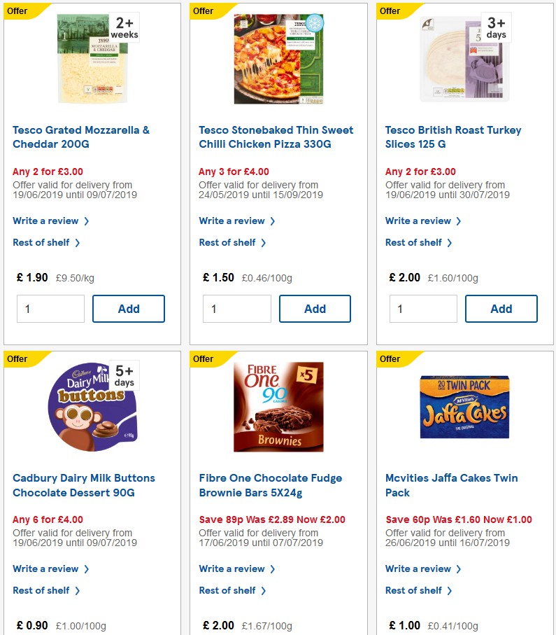 TESCO Offers from 3 July