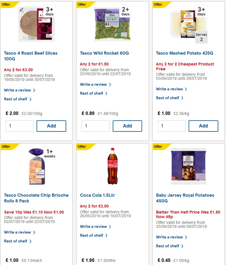 TESCO Offers from 3 July