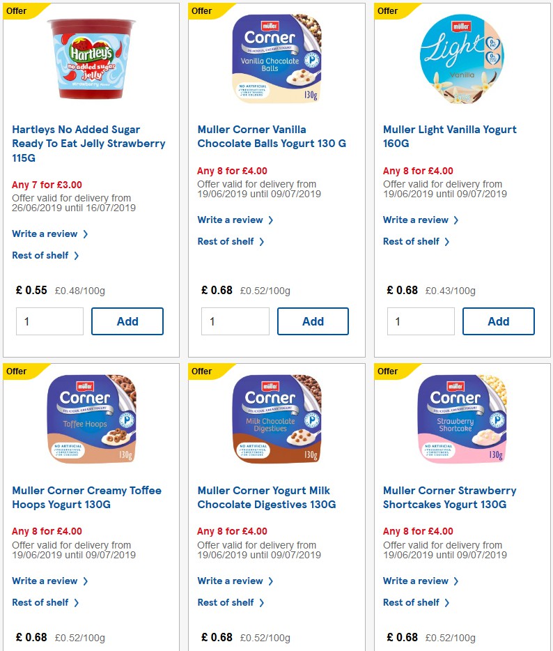 TESCO Offers from 10 July
