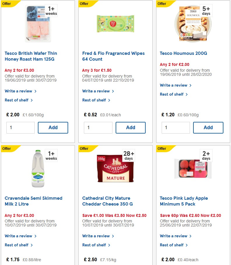TESCO Offers from 17 July