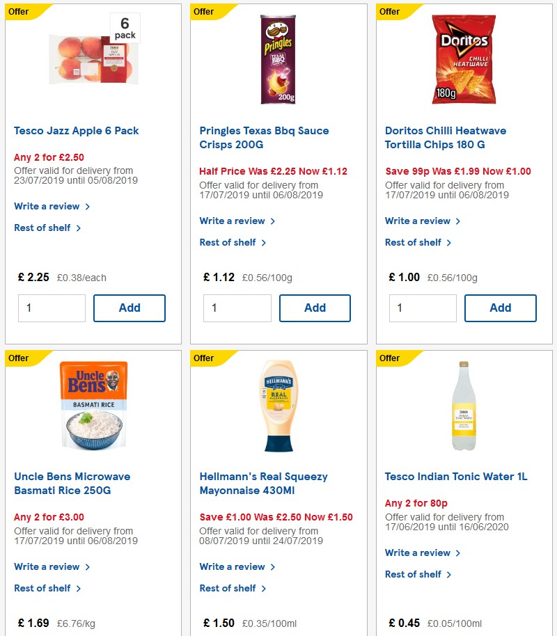 TESCO Offers from 23 July