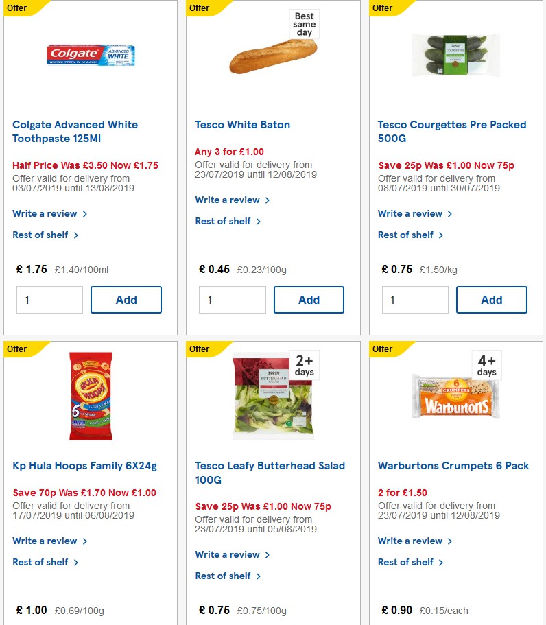 TESCO Offers from 31 July