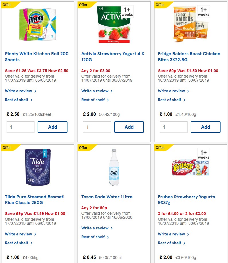 TESCO Offers from 31 July