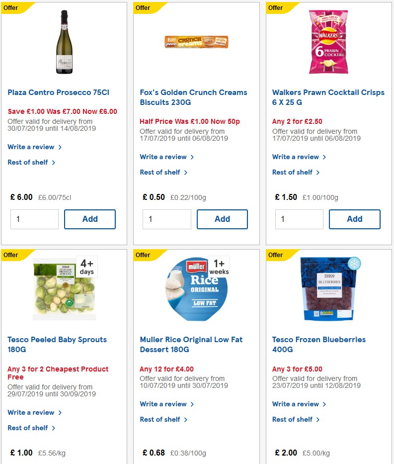 TESCO Offers from 31 July