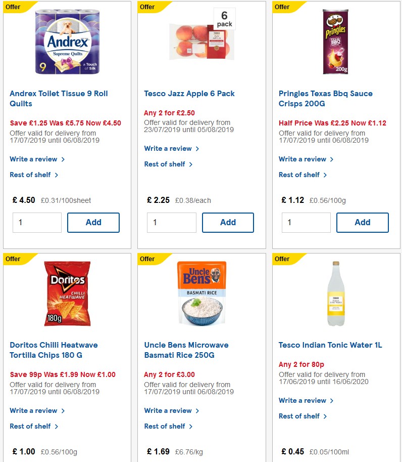 TESCO Offers from 31 July