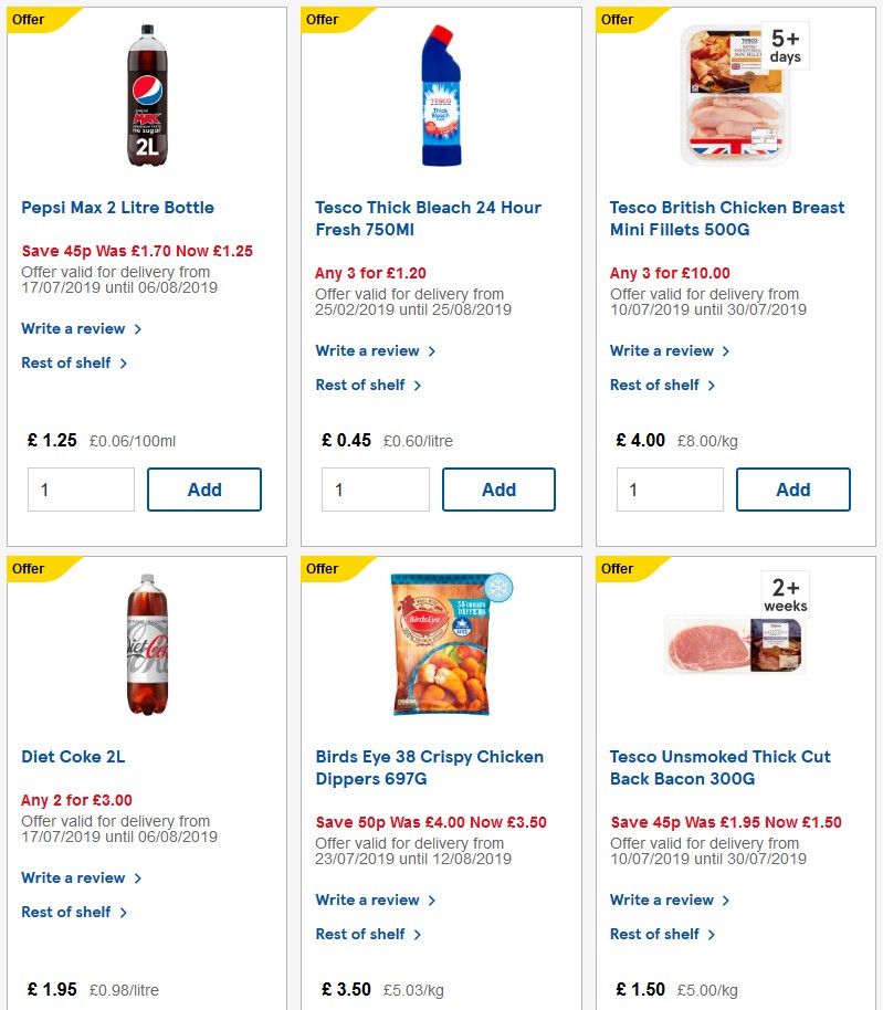 TESCO Offers from 31 July