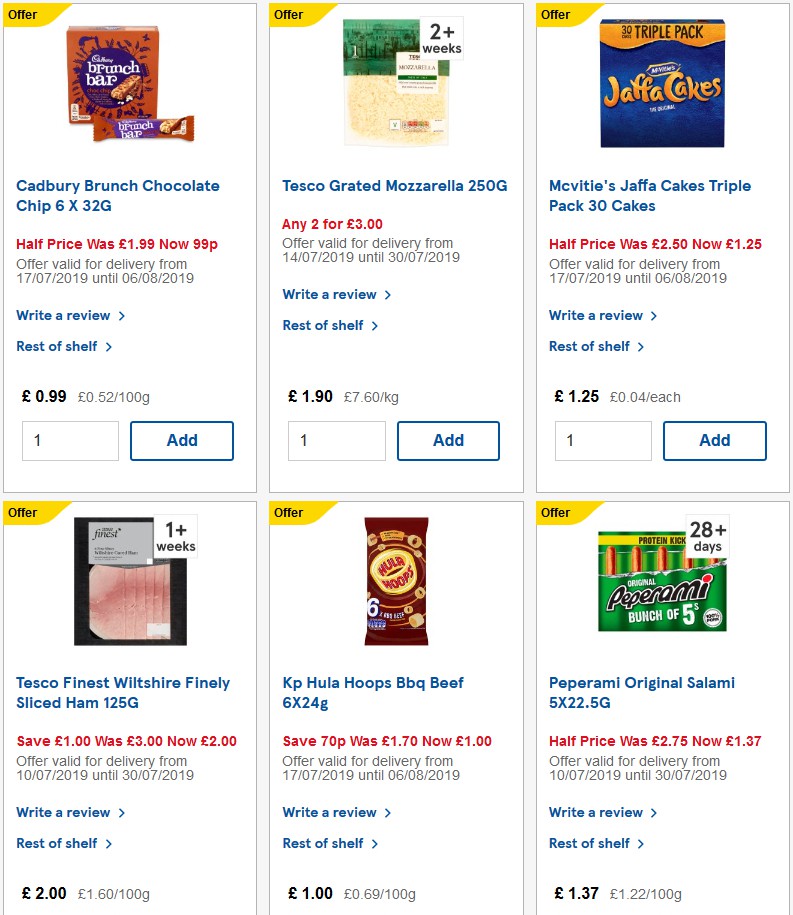 TESCO Offers from 7 August