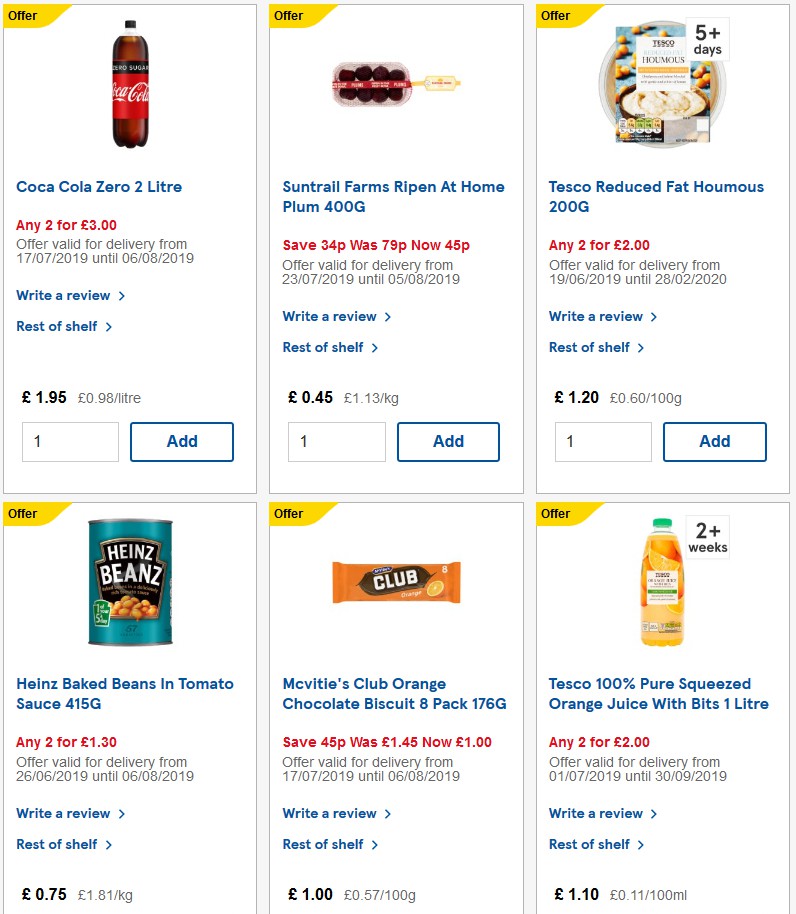 TESCO Offers from 7 August