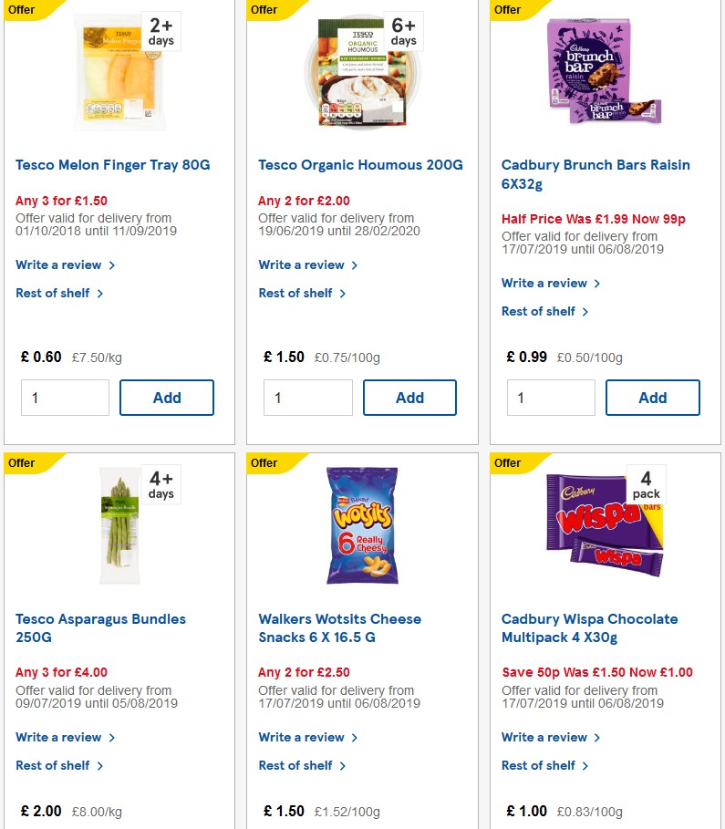 TESCO Offers from 7 August