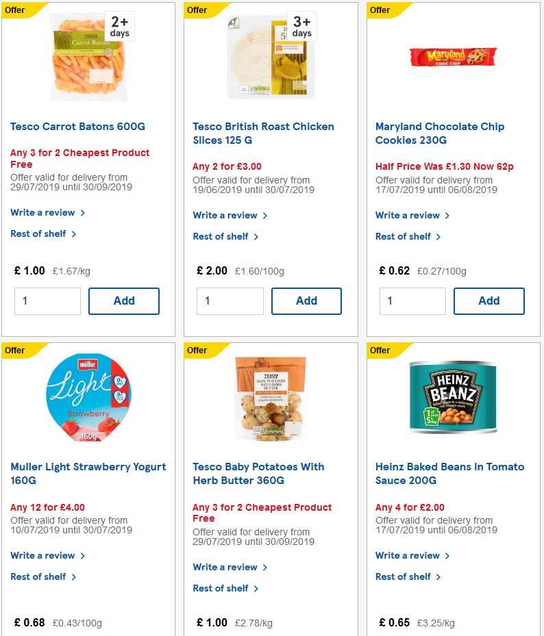 TESCO Offers from 7 August