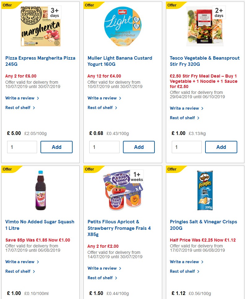 TESCO Offers from 7 August