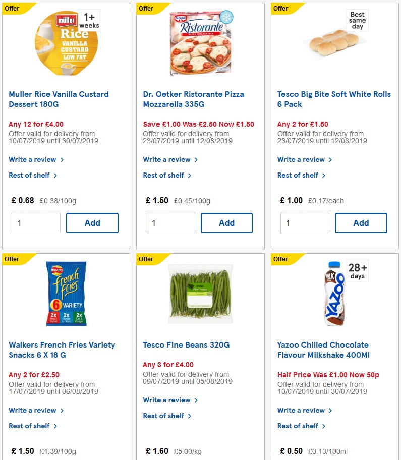 TESCO Offers from 7 August
