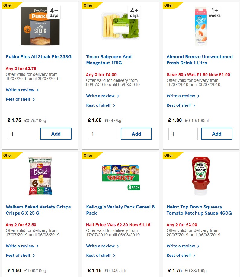 TESCO Offers from 7 August