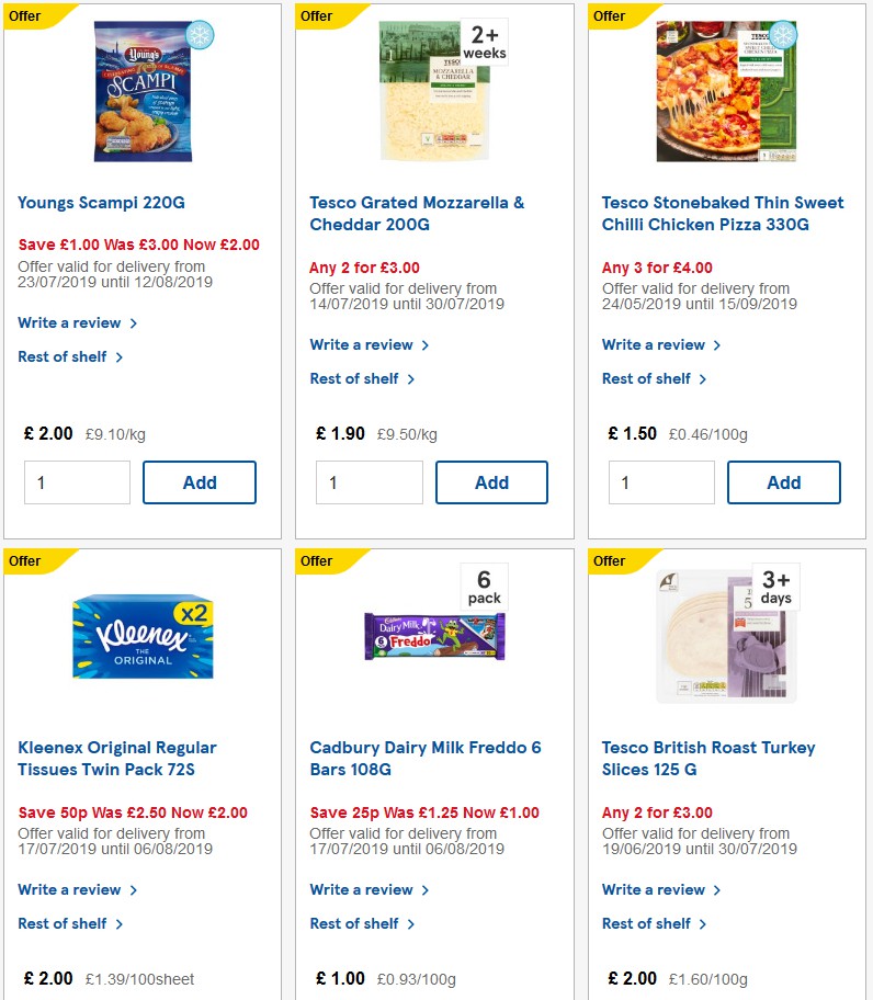 TESCO Offers from 7 August