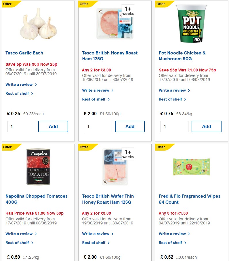 TESCO Offers from 7 August