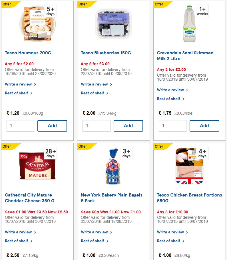 TESCO Offers from 7 August