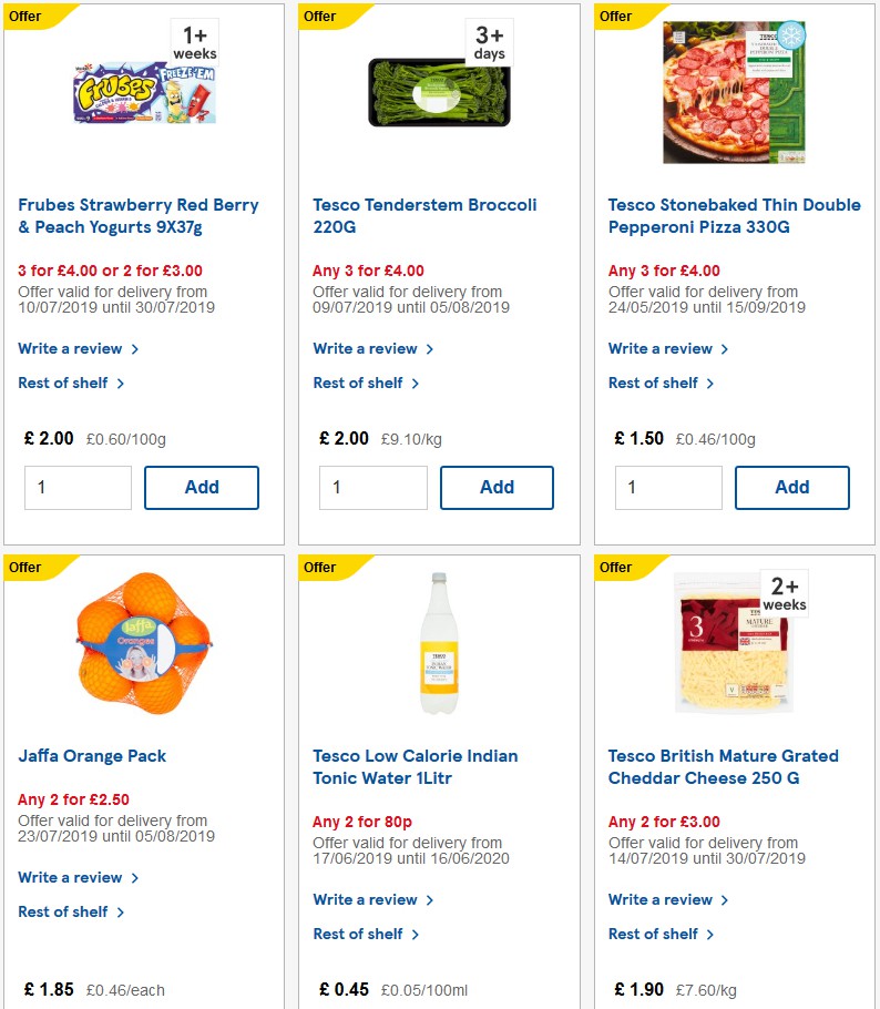 TESCO Offers from 7 August