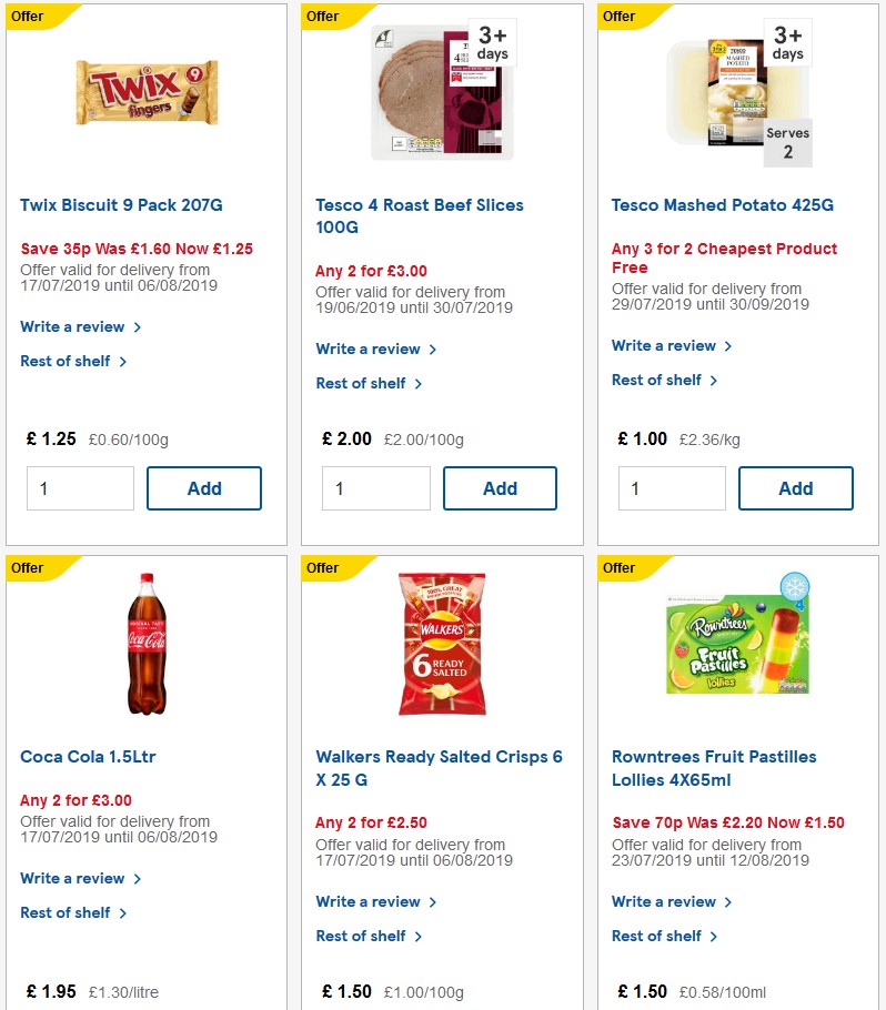 TESCO Offers from 7 August