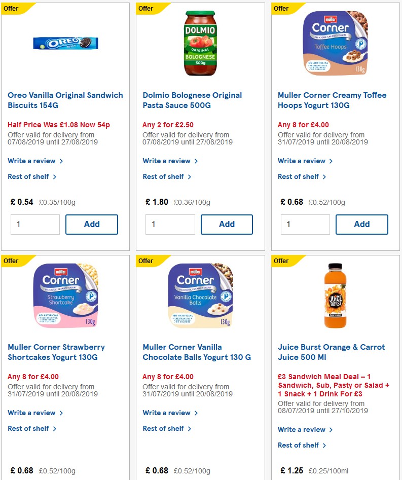 TESCO Offers from 14 August