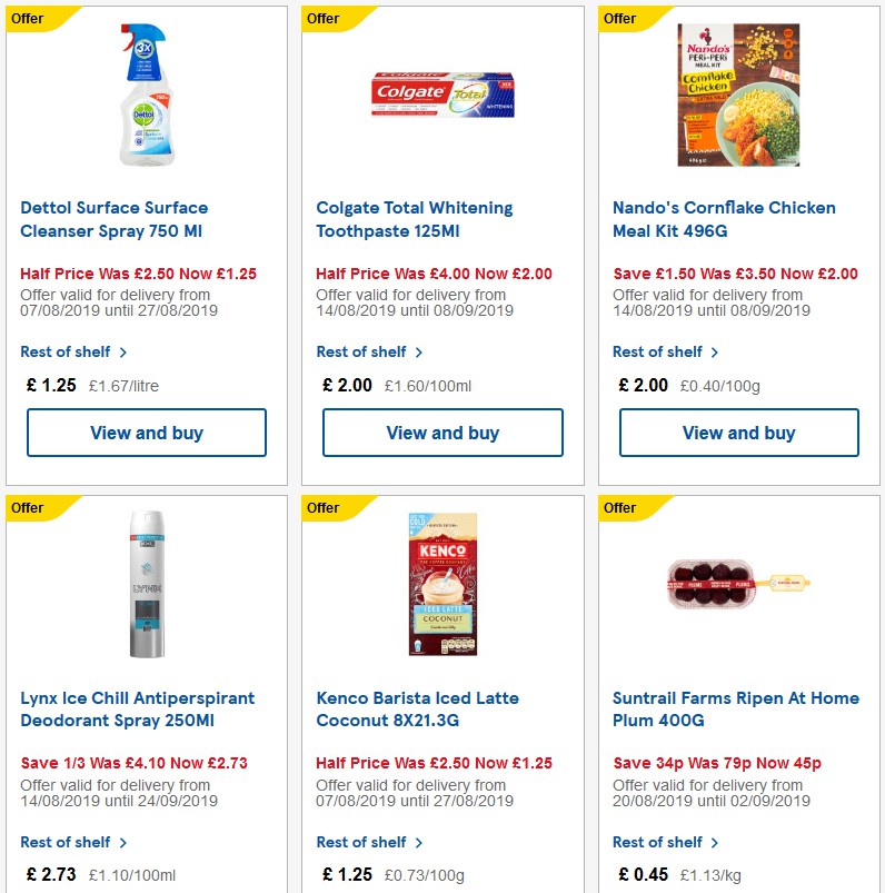 TESCO Offers from 21 August