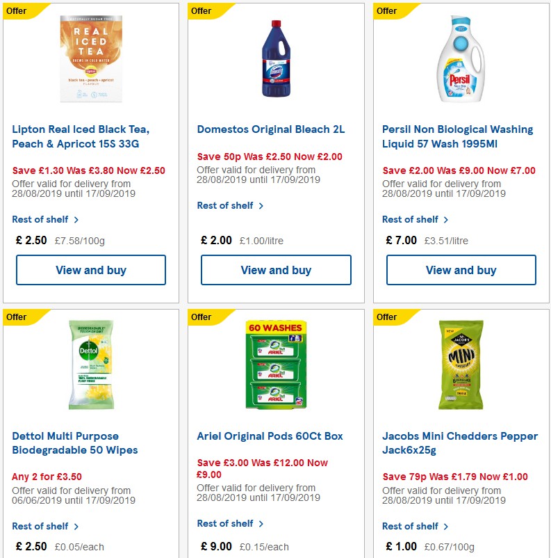 TESCO Offers from 4 September