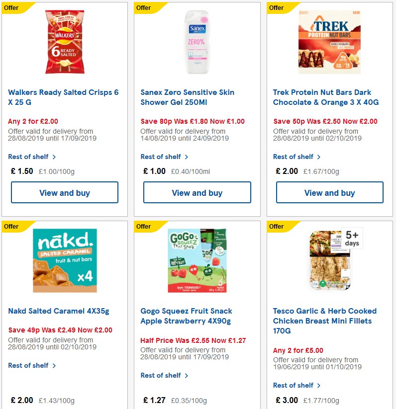 TESCO Offers from 4 September