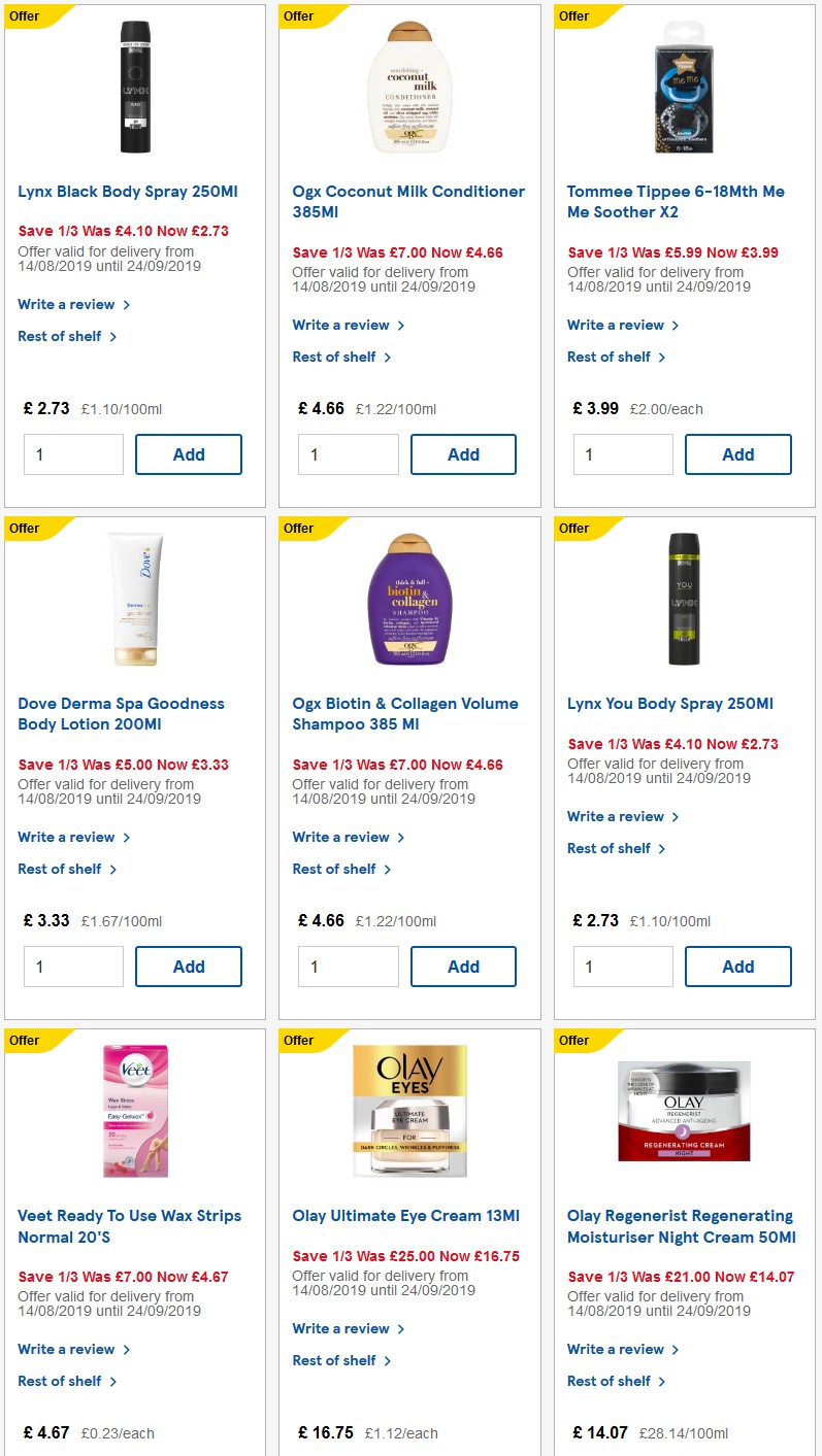 TESCO Offers from 17 September