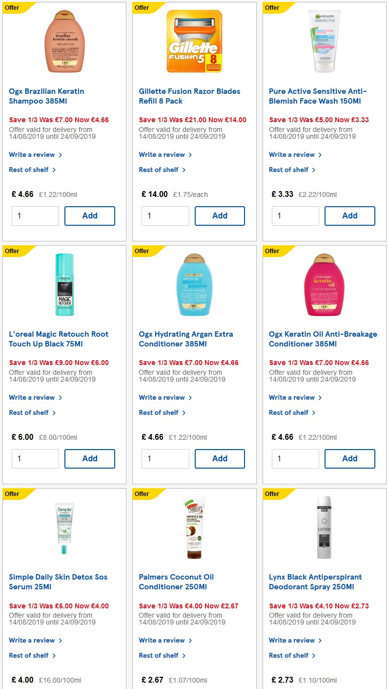 TESCO Offers from 17 September