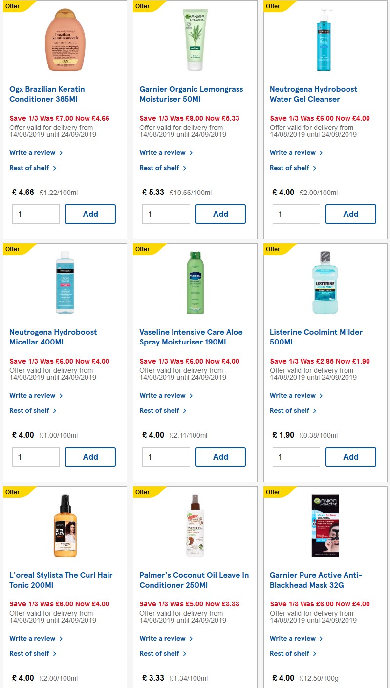 TESCO Offers from 17 September