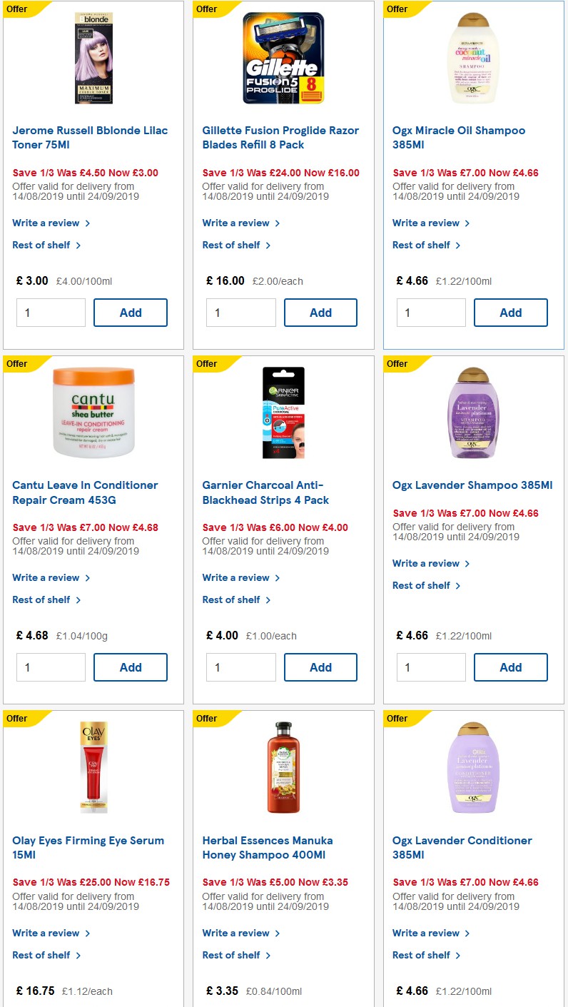 TESCO Offers from 17 September
