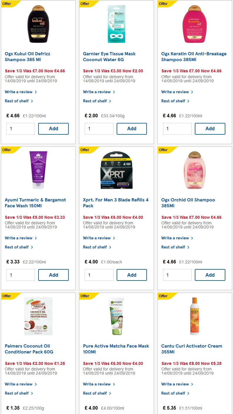 TESCO Offers from 17 September