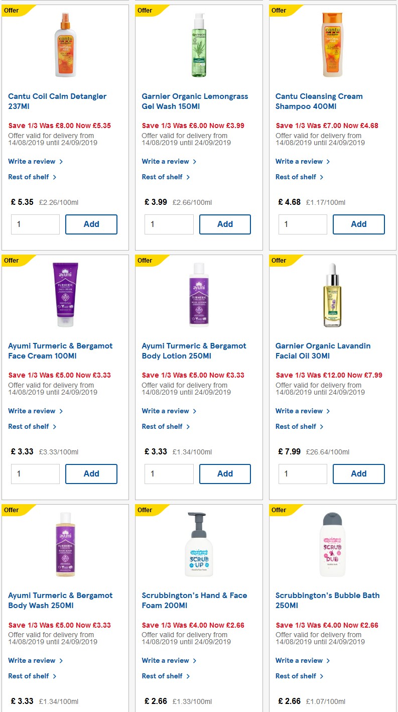 TESCO Offers from 17 September