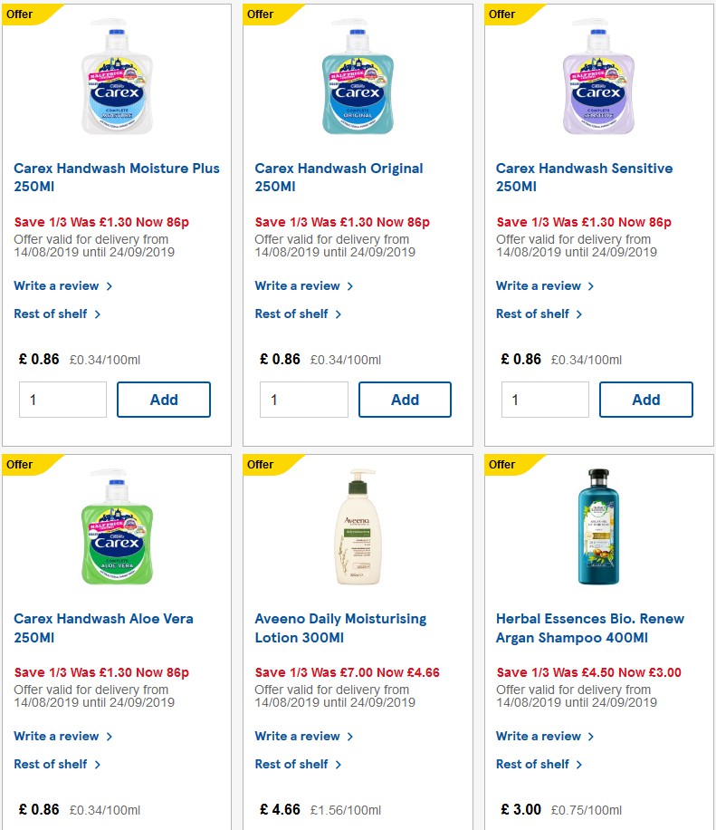 TESCO Offers from 17 September