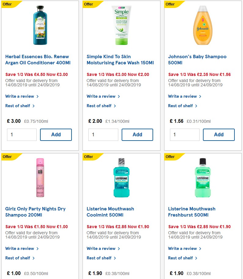 TESCO Offers from 17 September