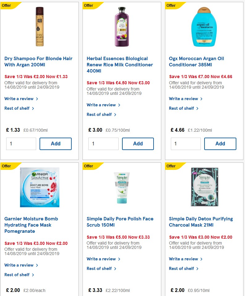 TESCO Offers from 25 September