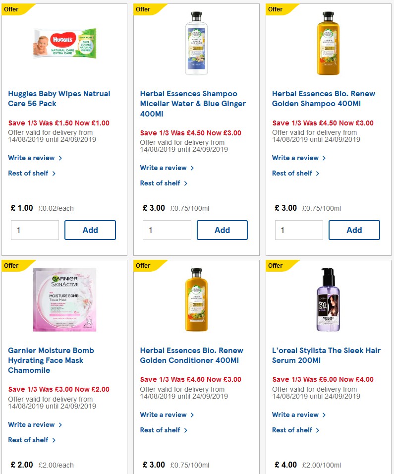 TESCO Offers from 25 September