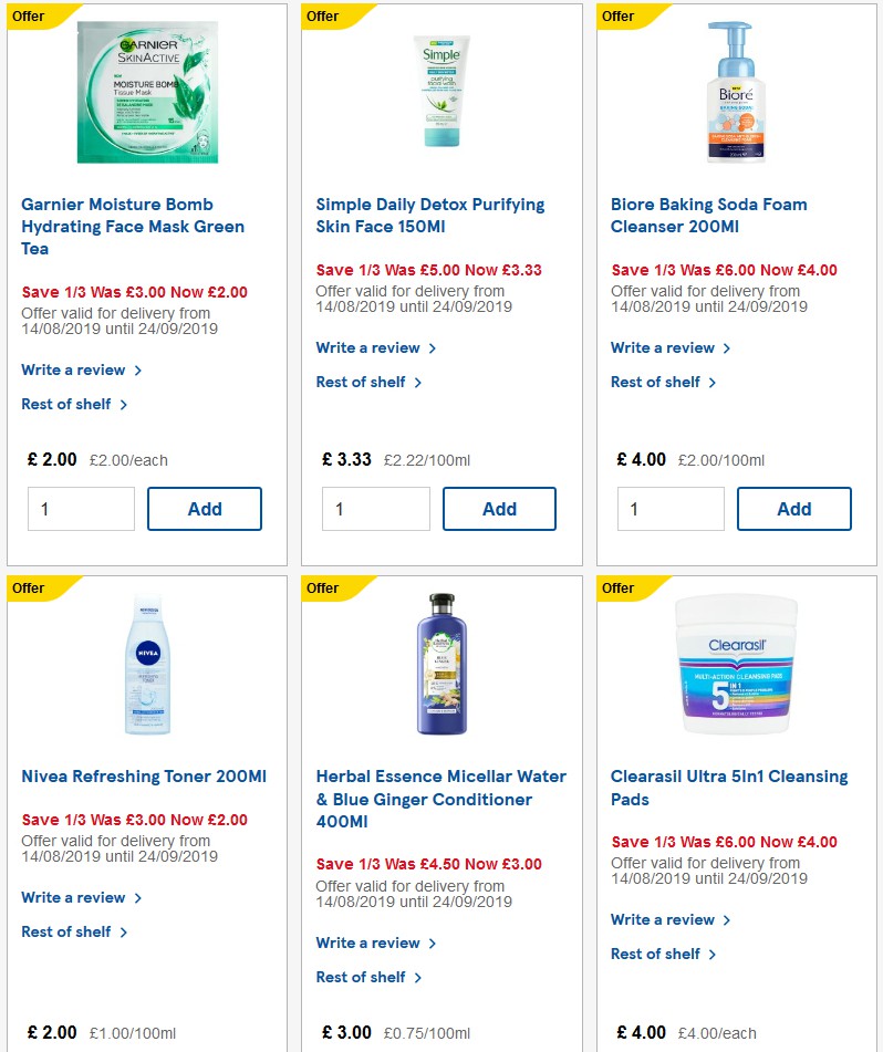 TESCO Offers from 25 September