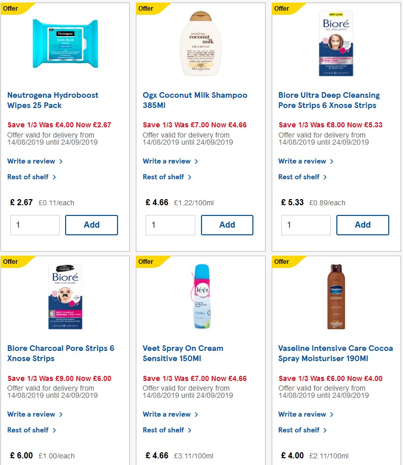 TESCO Offers from 25 September