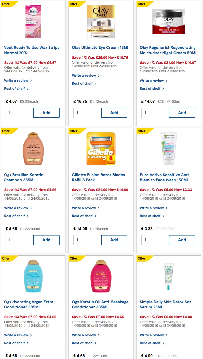 TESCO Offers from 25 September