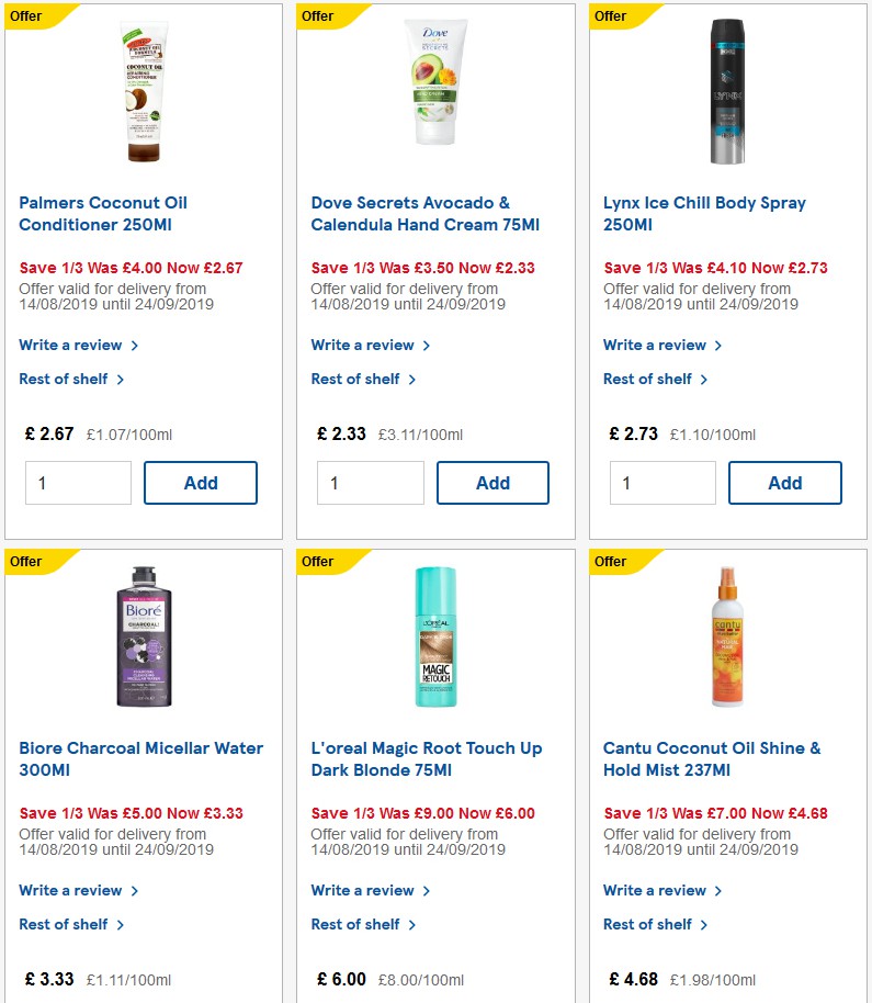 TESCO Offers from 25 September