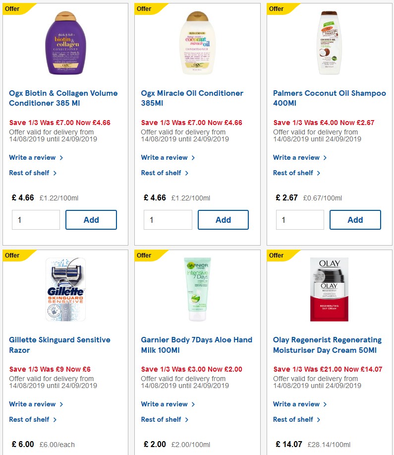 TESCO Offers from 25 September