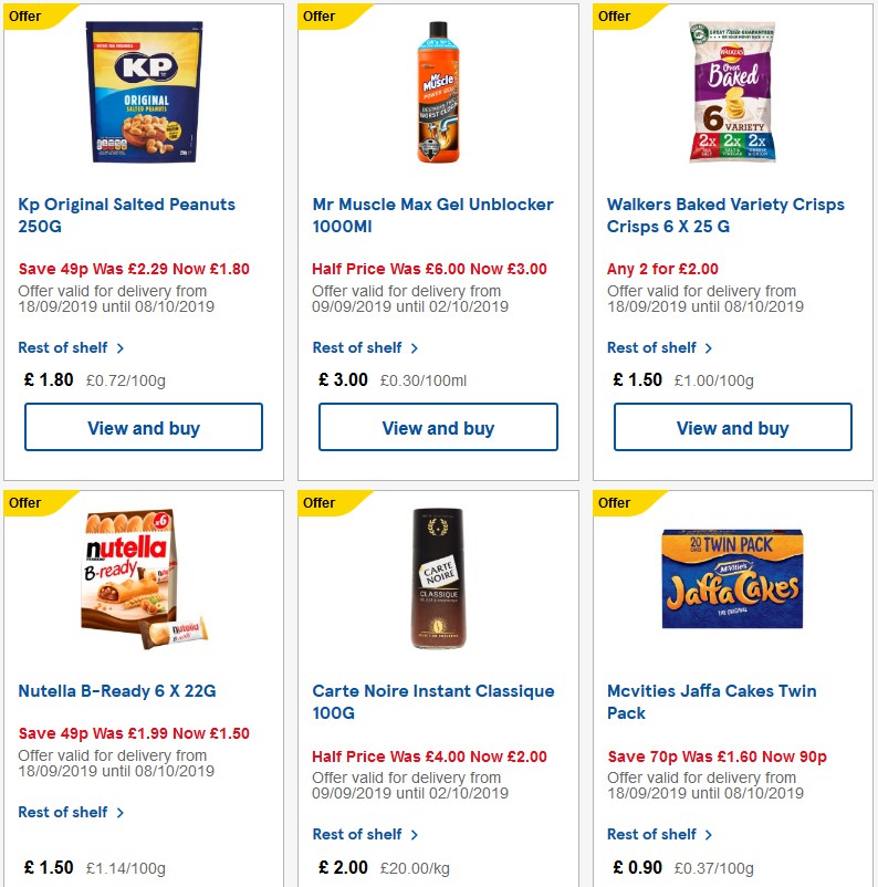 TESCO Offers from 25 September