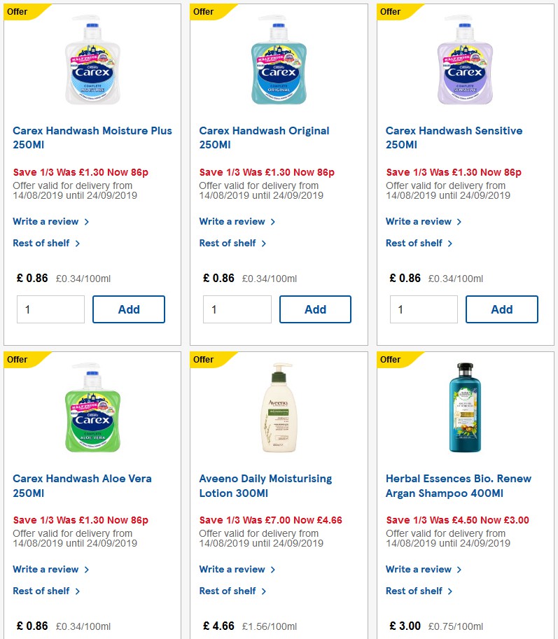 TESCO Offers from 25 September