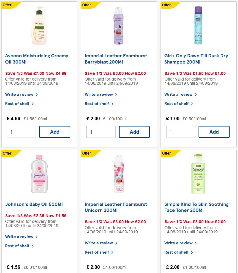 TESCO Offers from 25 September