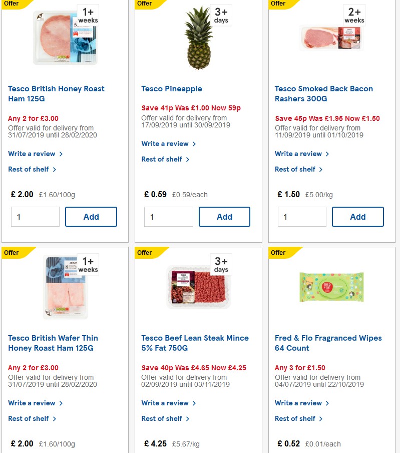 TESCO Offers from 25 September