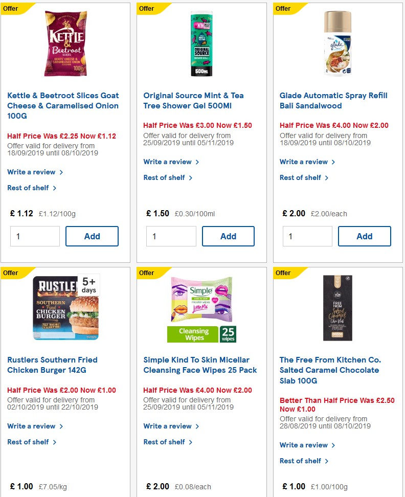 TESCO Offers from 9 October